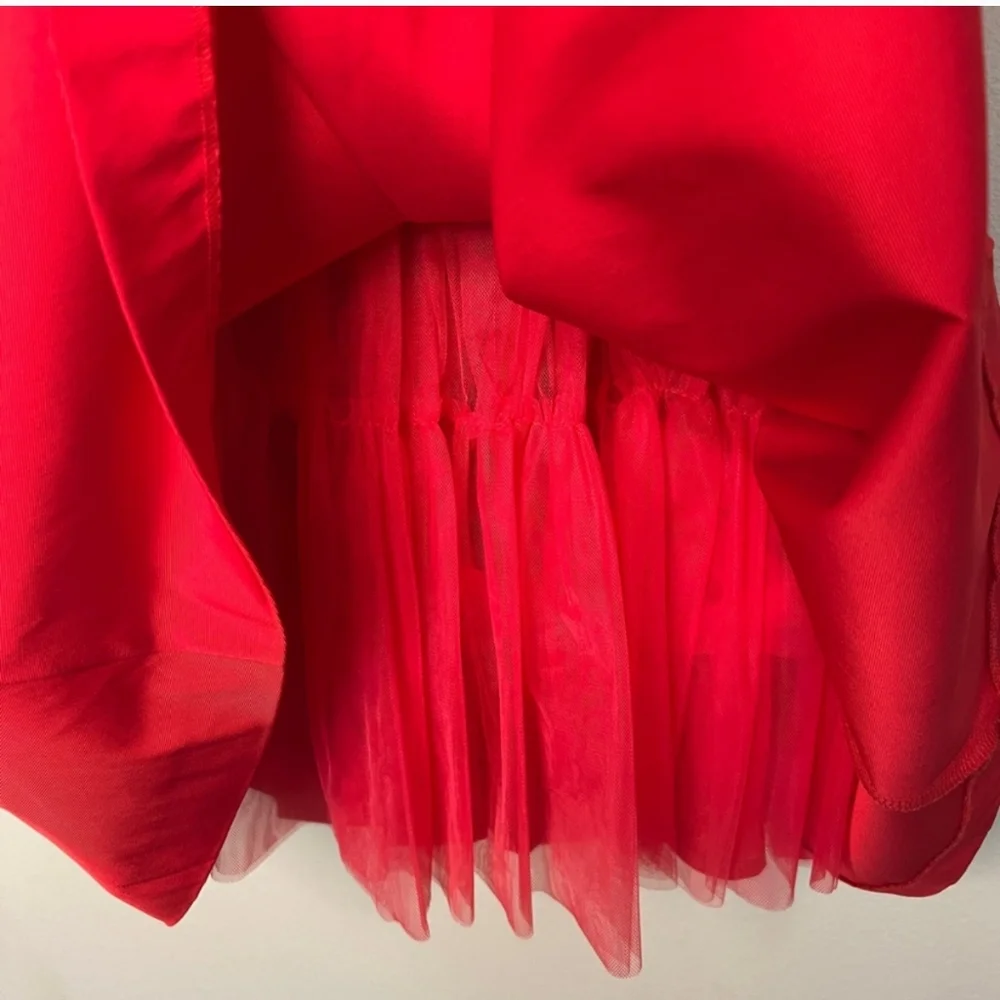 ๐HP๐ J. Crew A-Line Holiday Red Spaghetti Strap Dress With Velvet Sash - 4 - Picture 13 of 15